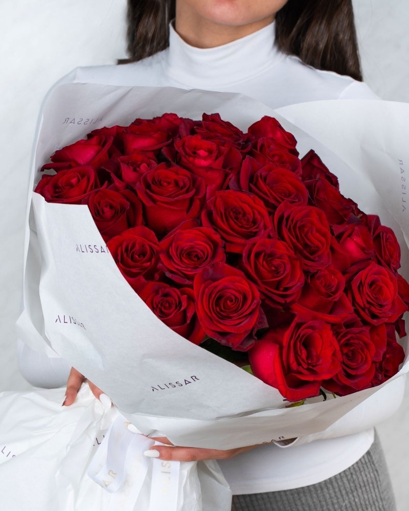 50 Red Roses - Alissar Flowers: AE